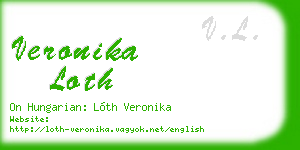 veronika loth business card